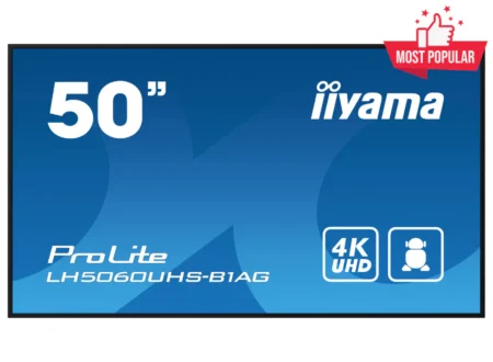iiyama LH5060UHS-B1AG 50" 4k 500 cd/m2 Signage Display