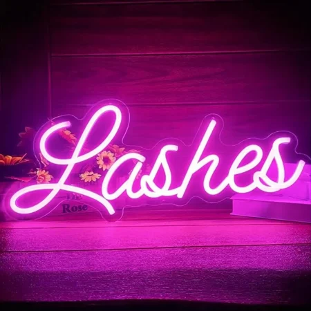 Neon Lashes Sign